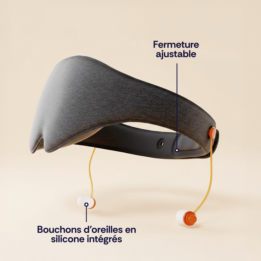 Masque de sommeil 3D avec bouchons