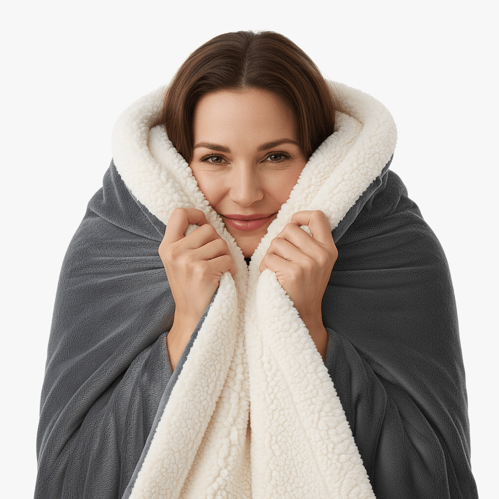 Plaid Cocooning Sherpa