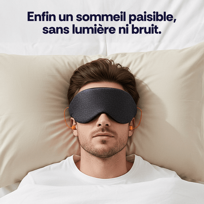 Masque de sommeil 3D avec bouchons