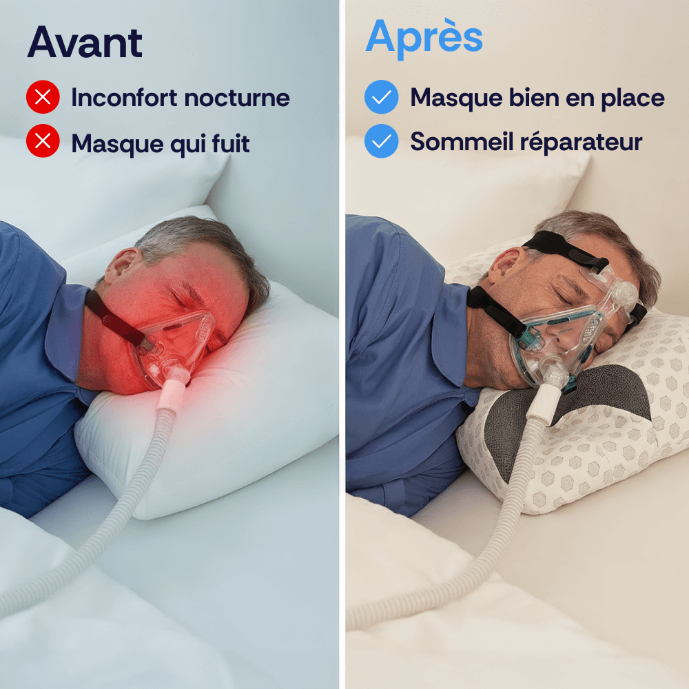 Oreiller CPAP à mémoire de forme