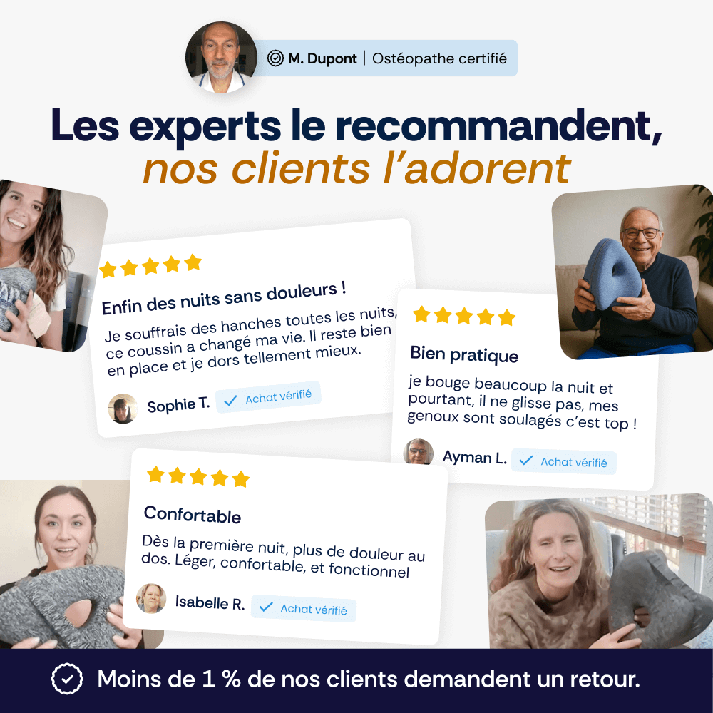 Coussin Orthopédique Genoux Somnilys