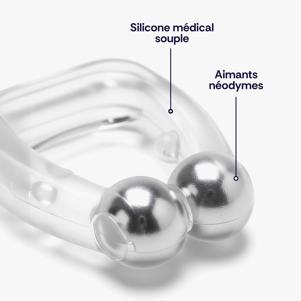 Clip nasal magnétique anti-ronflement