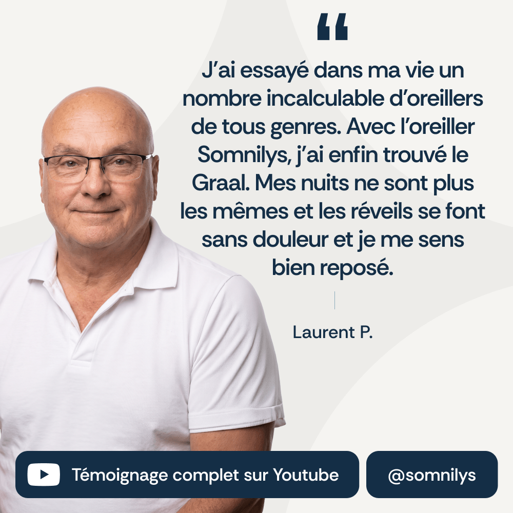 L'oreiller ergonomique cervical original Somnilys™ Gen. 1