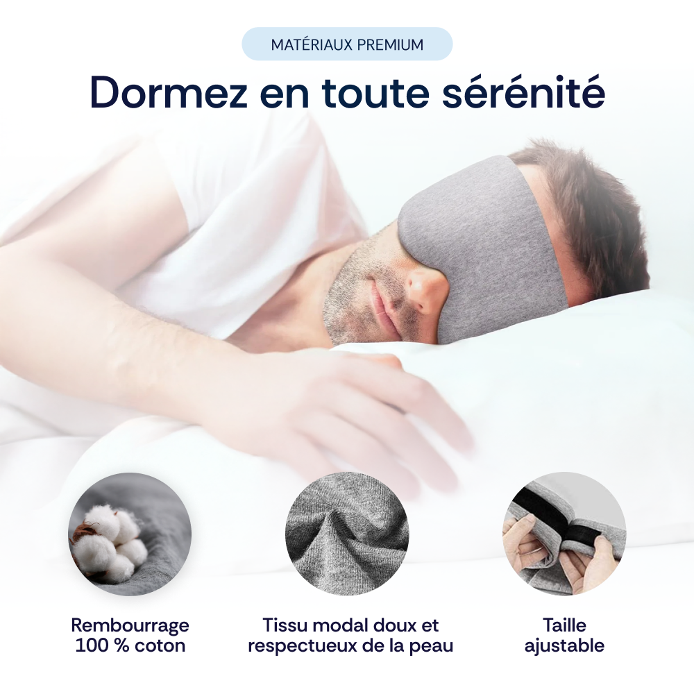 Masque de sommeil en coton