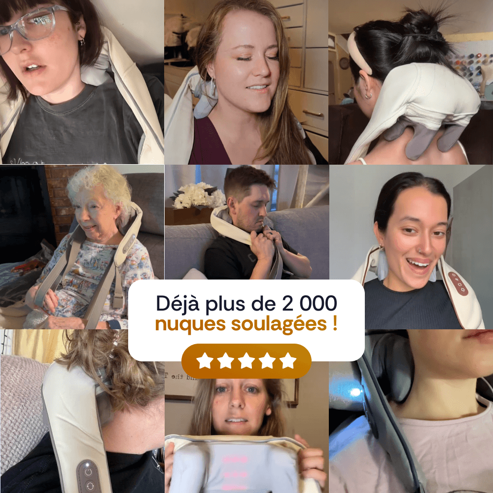 Masseur cervical shiatsu chauffant 6D Somnilys - Somnilys