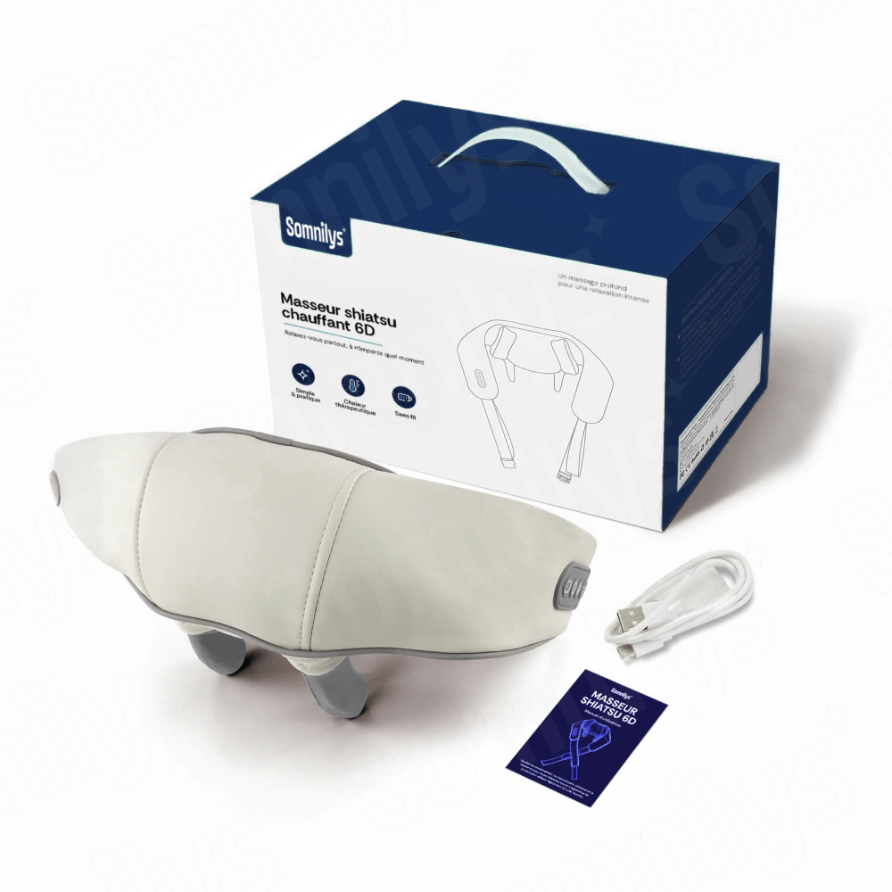 Masseur cervical shiatsu chauffant 6D Somnilys - Somnilys