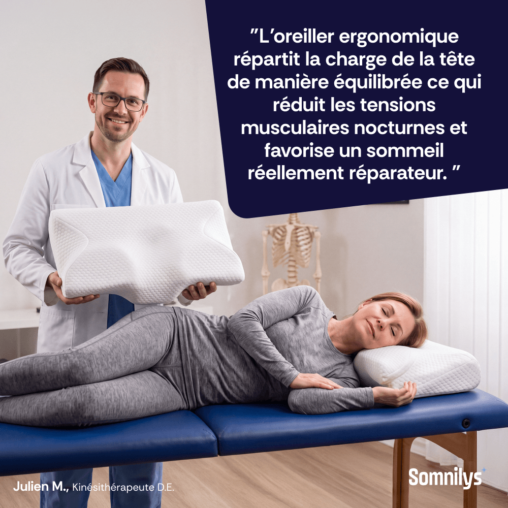 L'oreiller ergonomique cervical original Somnilys™ Gen. 1