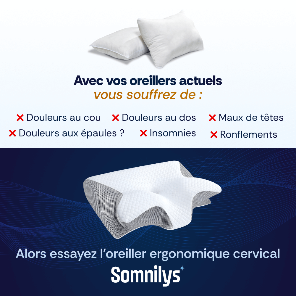 Oreiller Ergonomique Cervical Somnilys