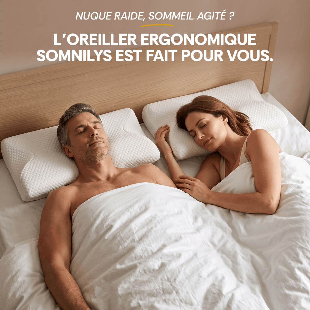 Oreiller ergonomique cervical à mémoire de forme Gen. 1