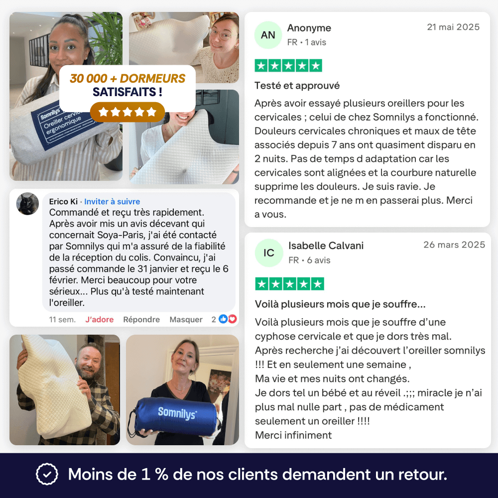 Oreiller Ergonomique Cervical Somnilys™