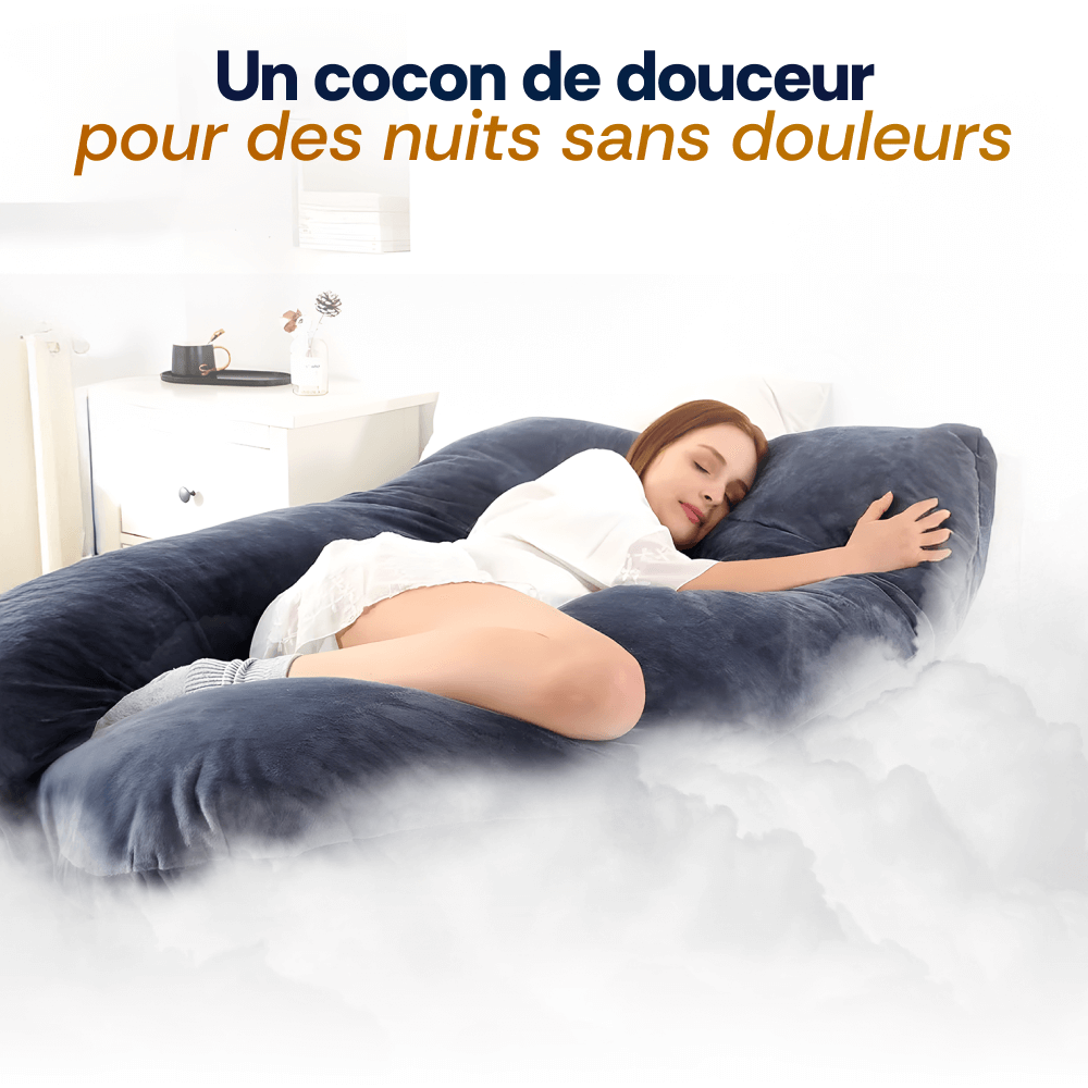 Coussin ergonomique XXL en U