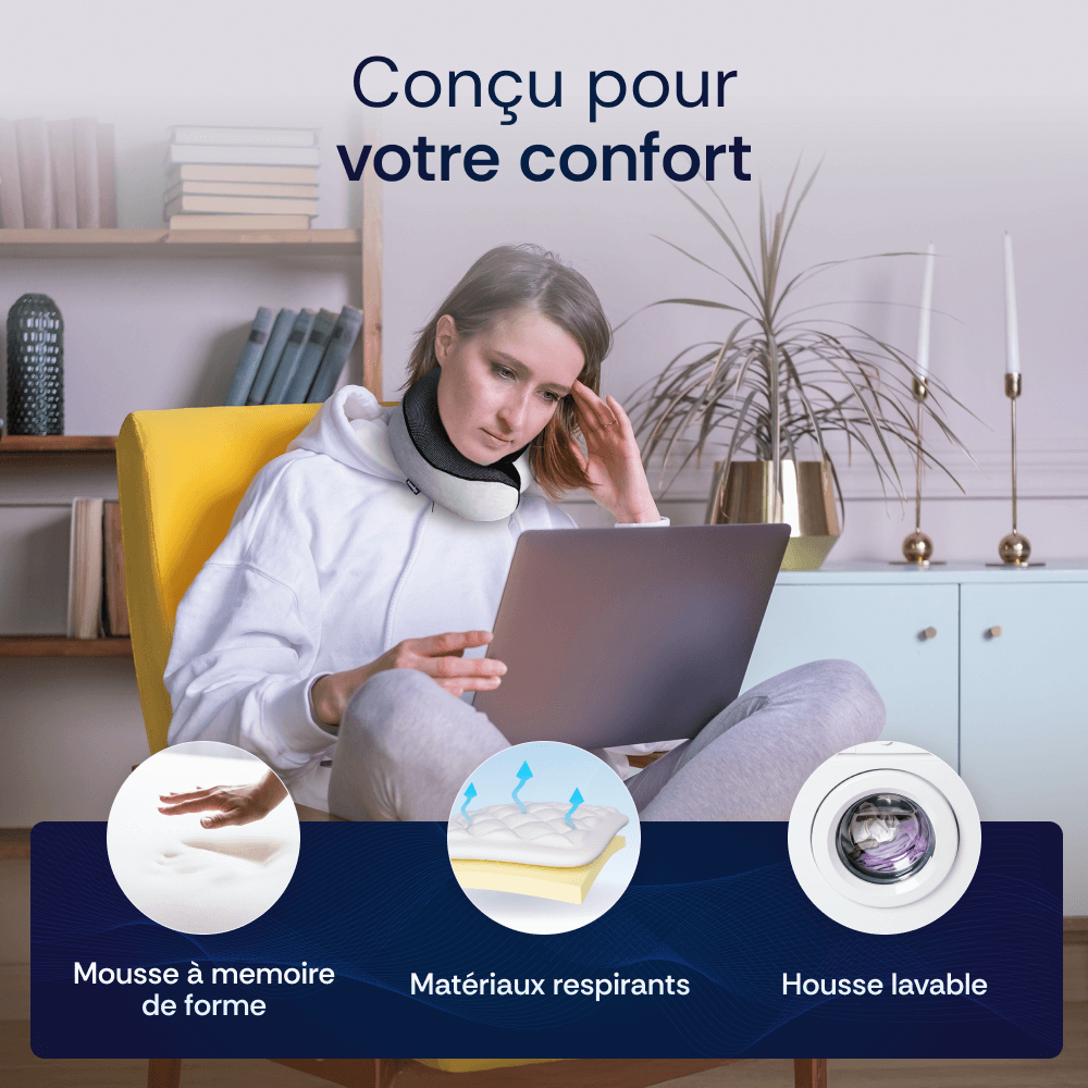 Coussin Ergonomique Cervical de Voyage Somnilys