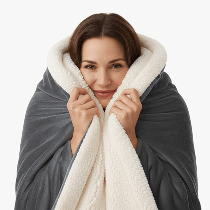 Plaid Cocooning Sherpa