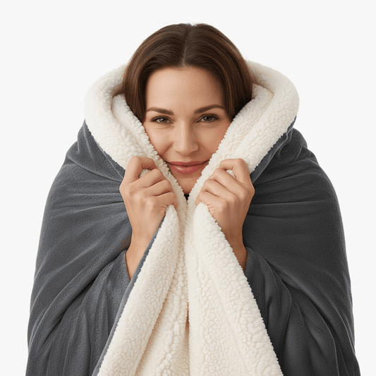 Plaid Cocooning Sherpa