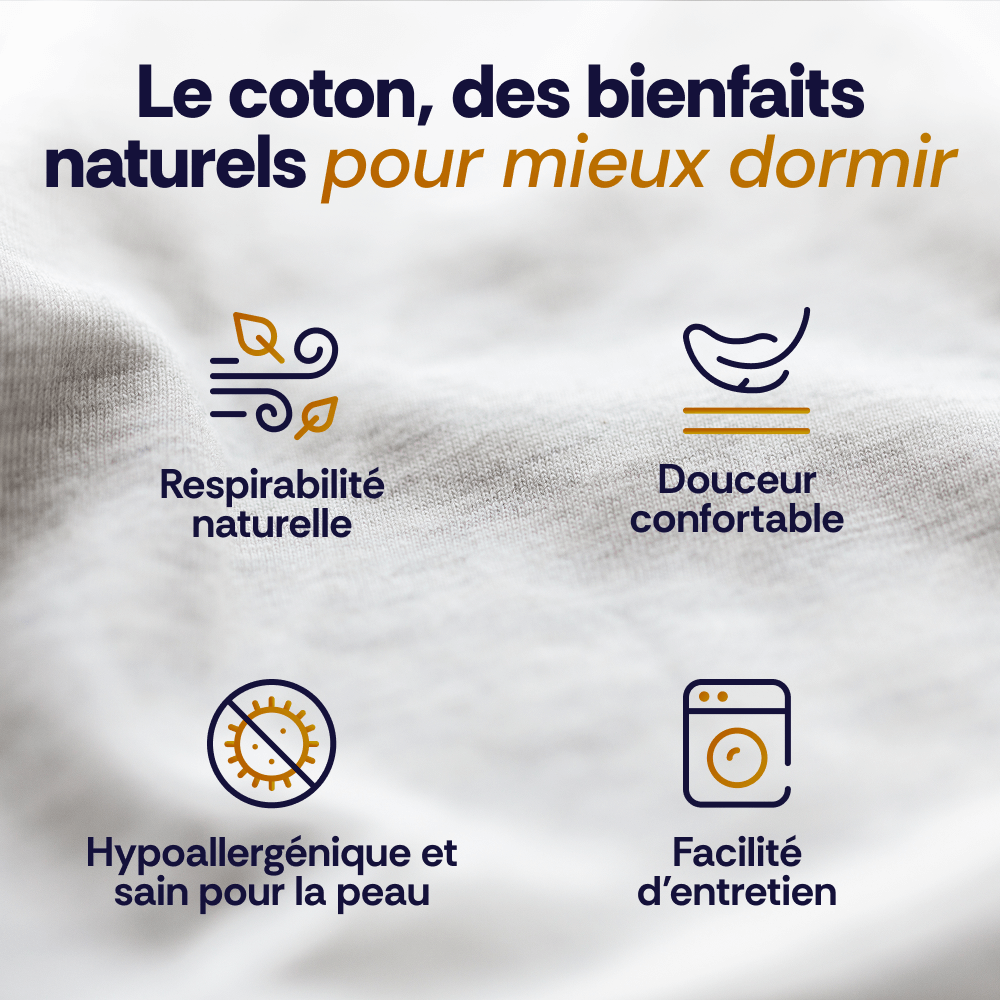 Taie d’oreiller en coton CozySleep™ (précommande)