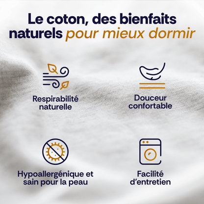 Taie d’oreiller en coton CozySleep™ (précommande)