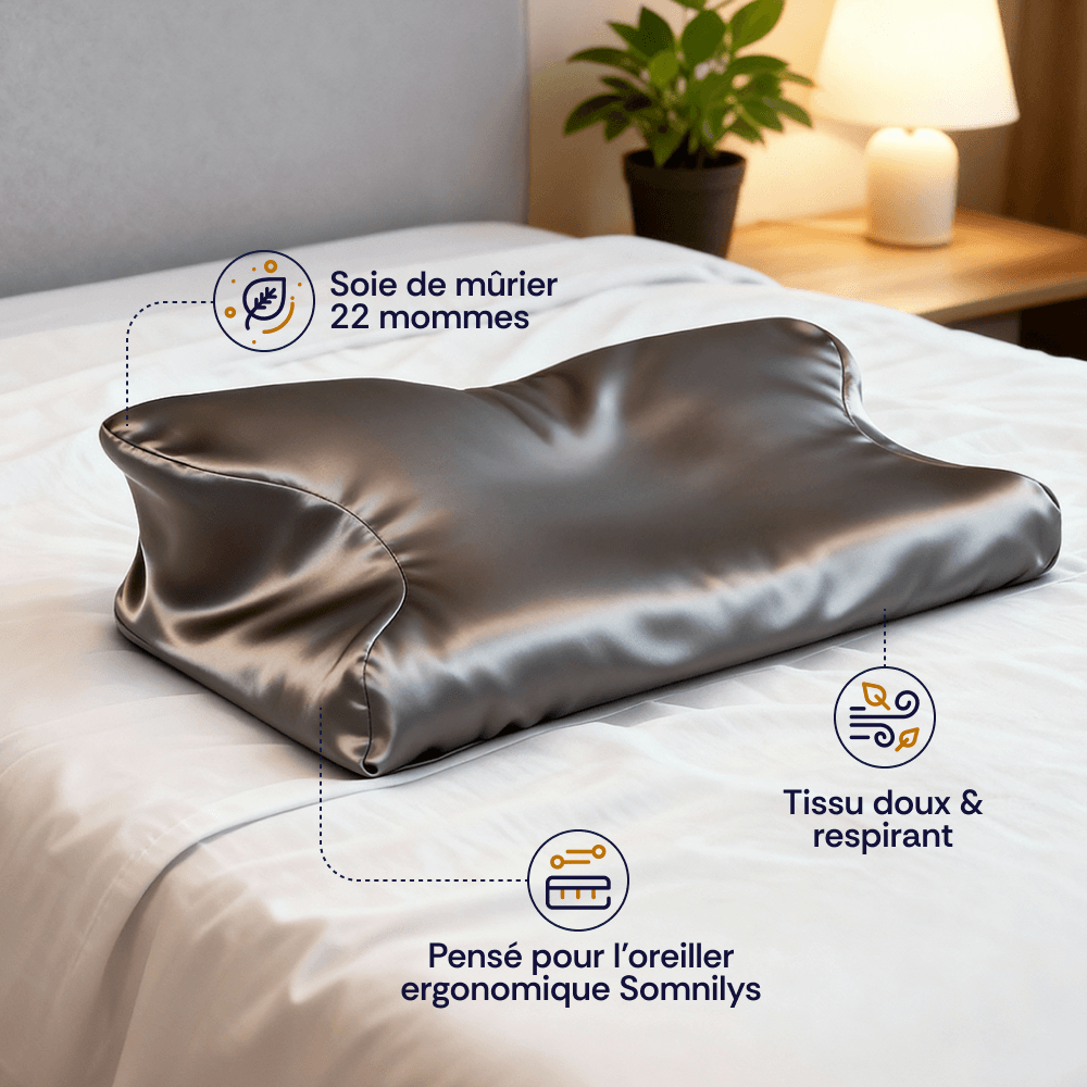 Taie d’oreiller en soie GlowSleep™ pour Gen. 1 - Somnilys