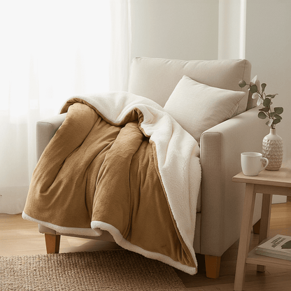 Plaid Cocooning Sherpa