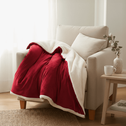 Plaid Cocooning Sherpa