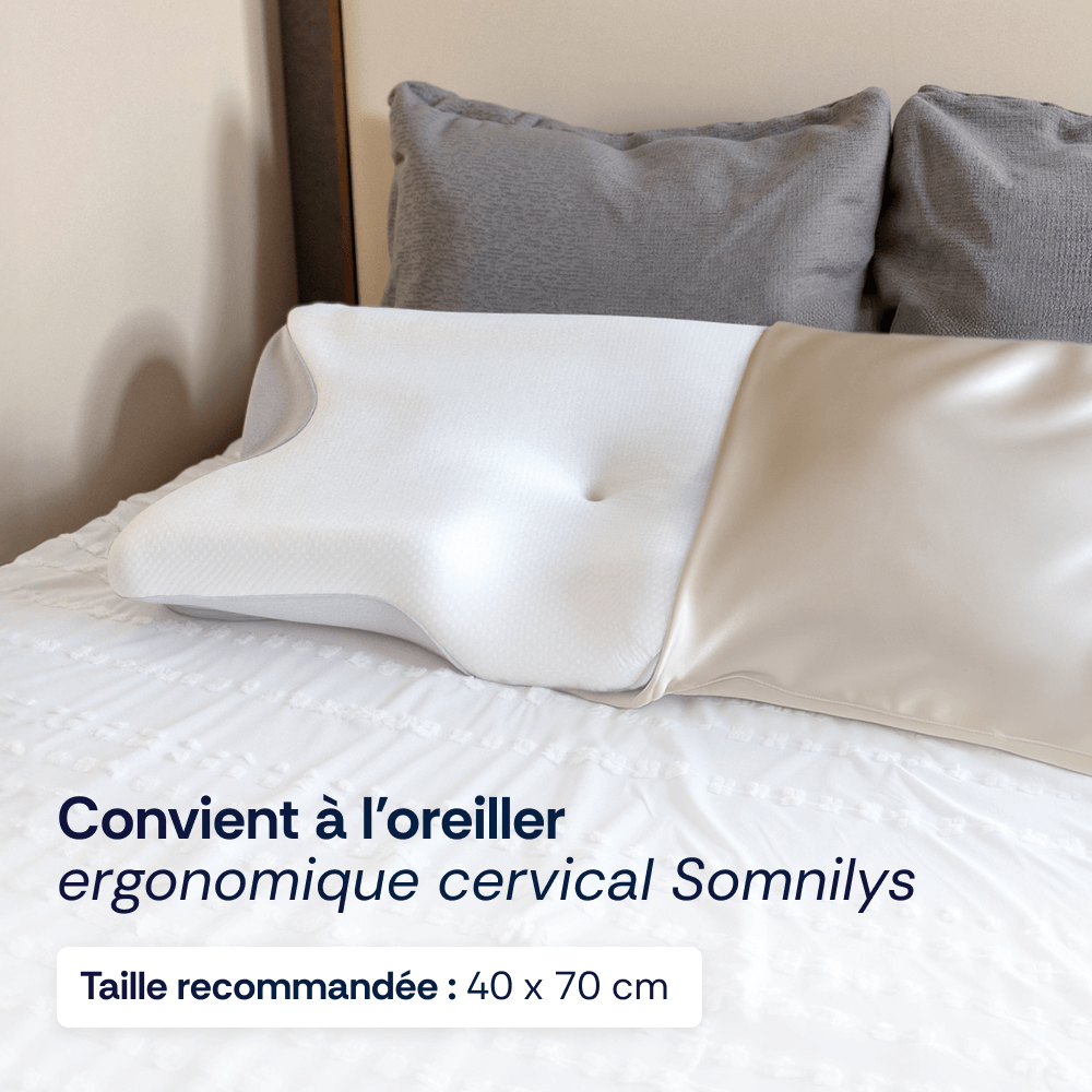 Taie d'oreiller en soie de mûrier - Somnilys